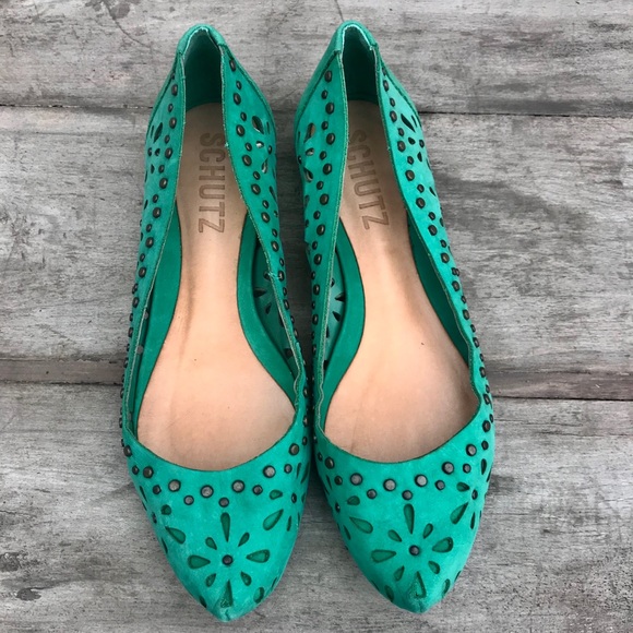 The cutest turquoise flats ever! - Picture 2 of 5